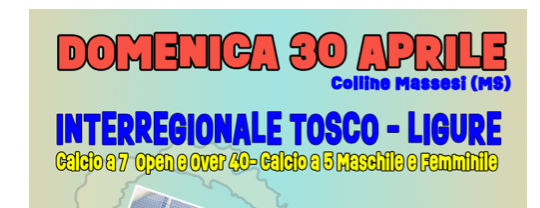 Interregionale Tosco Ligure: La Scepre, Vip F.C., Birrareal e Asd Turris C5 rappresenteranno Pisa a Massa.